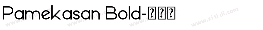Pamekasan Bold字体转换